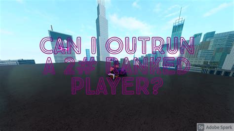 Roblox Parkour Can I Outrun 2 Ranked Player Youtube