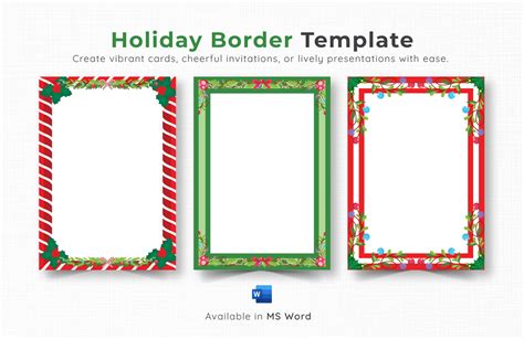 Holiday Border Template in Word - Download | Template.net