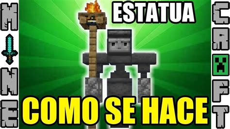 Como Hacer Estatuas En Minecraft Survival Supervivencia Youtube