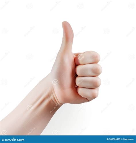 High Quality Thumbs Sideways Design On White Background Stock