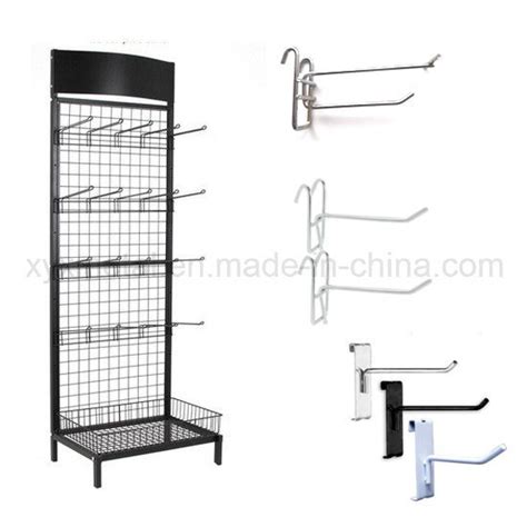 Grid Wall Hooks Wire Mesh Steel Gridwall Panel Stand Grid Display Rack China Gridwall And