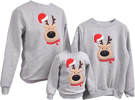 Noel En Famille Chandail De Noel Famille Sweat De Pull Costume Parent