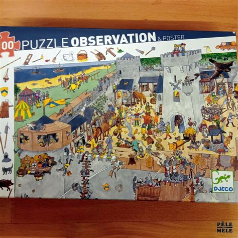 Ch Teau Fort Puzzle Observation Poster Pi Ces Djeco P Le