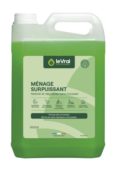 Le Vrai Menage Surpuissant Concentre 5 Litres