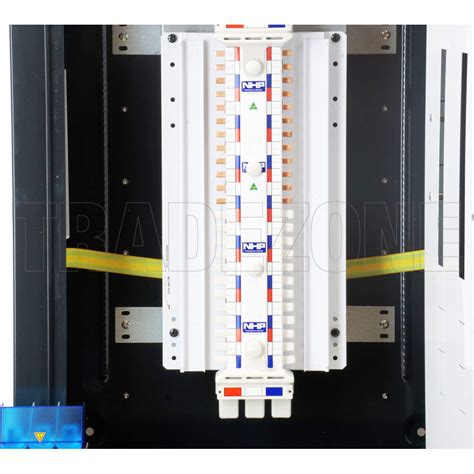 Nhp 48 Pole Din T Metal Distrubution Board 160 Amp Chassis And Main Switch Grey Ip66 Discontinued