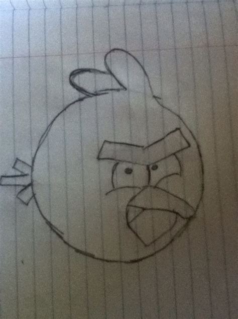 Red Angry Bird Drawing at PaintingValley.com | Explore collection of Red Angry Bird Drawing