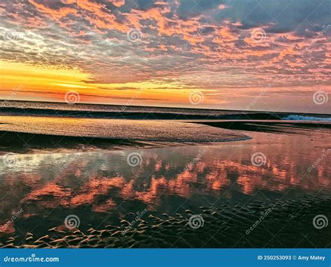 Beach Sunrise Outer Banks Obx Norcarolina Nc Imagen De Archivo Imagen