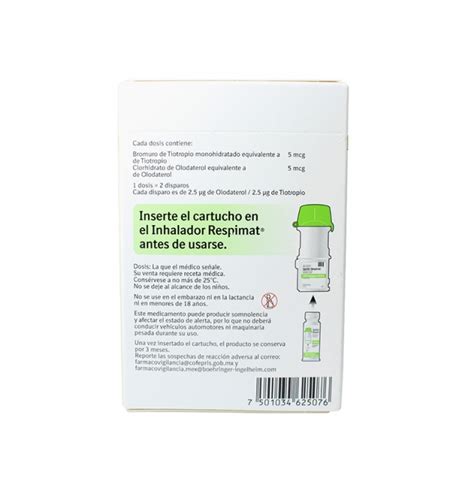 Spiolto Respimat Mg Mg Soluci N Cartucho De Ml Con Dosis