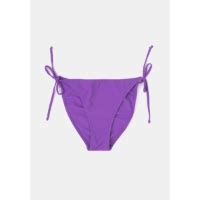 Bas de bikini avec ficelle femme mauve TEX à Prix Carrefour