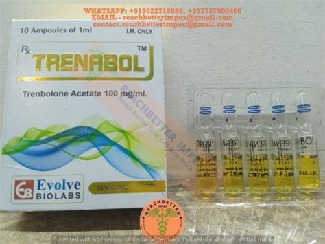 Trenbolone Acetate 100mg Injection Packaging Type Vial Packaging