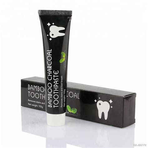 ยาสฟน Organic Activated Charcoal Toothpaste Teeth Whitening Natural