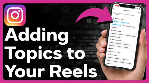 How To Add Topics To Instagram Reels Youtube