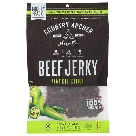 Country Archer Beef Jerky Stick Hatch Chile 1 Oz