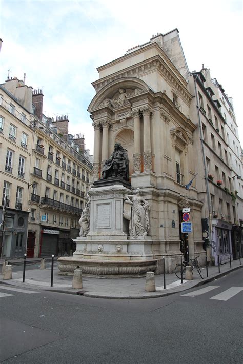 Moliere Statue Corner Of Rue De Richelieu Rue Th R Se P Flickr