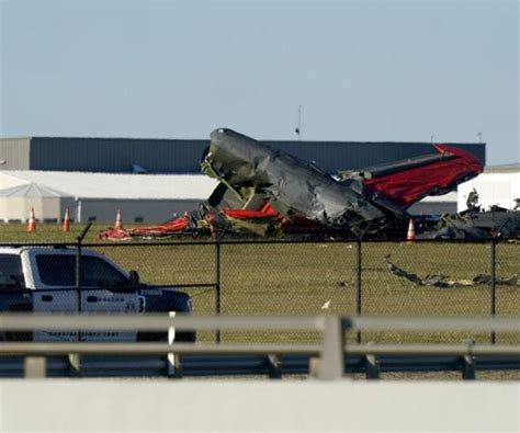 Two Aircraft Collide Crash During Dallas Air Show