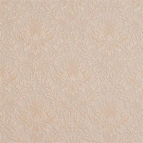 Ivory Off White Tan Heirloom Vintage Cameo Brocade Upholstery Fabric