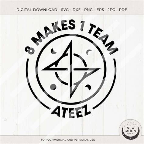 Ateez Makes Team Svg Eps Pdf Png Atiny Decal Ateez Sticker