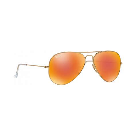 Unisex Aviator Sunglasses Orange Ray Ban® Touch Of Modern