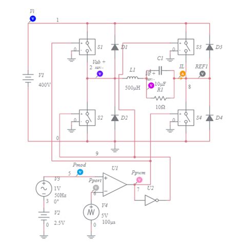 Lab 21 ELP FB Inverter Multisim Live