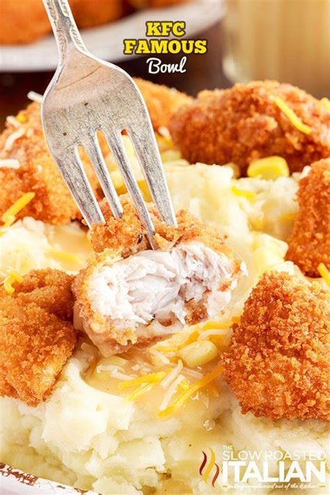 Kfc Bowls Recipe Kfc Gravy Recipe Popcorn Chicken Chicken Bowl Chicken Dinner Kfc Mashed