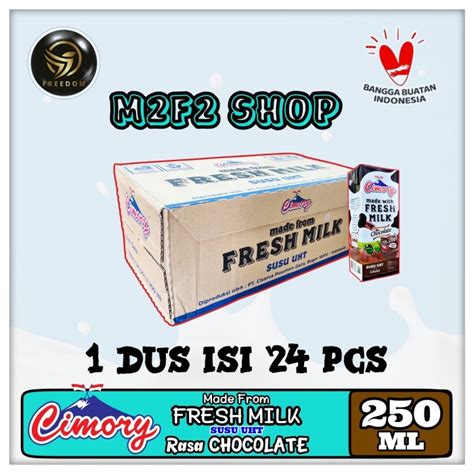 Jual Susu Cimory Fresh Milk Kotak Uht Chocolate Cokelat Original