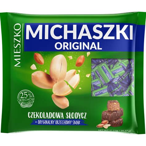 Cukierki Mieszko Michaszki Original Z Orzeszkami W Czekoladzie G