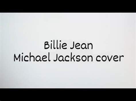 Michael Jackson - Billie Jean [Cover] : r/Music