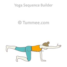 Balancing Table Pose Yoga (Dandayamana Bharmanasana) | Yoga Sequences ...