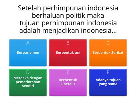 Kuis Pergerakan Nasional Quiz