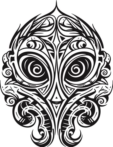 Maori tattoo ornament ,Maori Taniwha ai generative 27240196 PNG