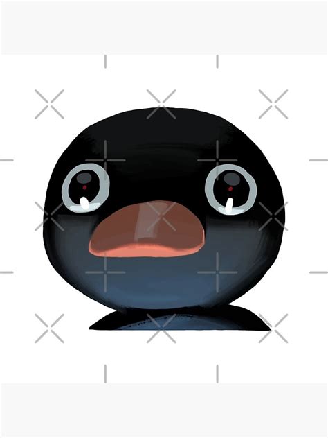 "Terrified Pingu Meme" Poster for Sale by FilipeFerreira | Redbubble