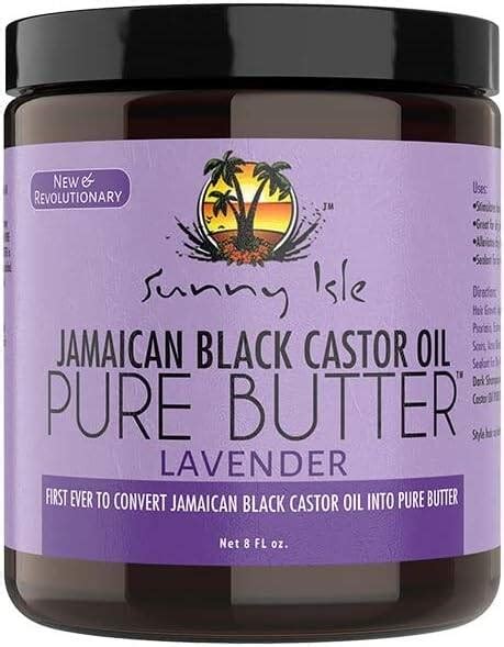 Sunny Isle Jamaican Black Castor Oil Pure Butter Lavender Brown