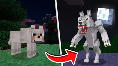 Lobisomem No Minecraft - COMO TRANSFORMAR UM LOBO EM LOBISOMEM NO MINECRAFT! - YouTube