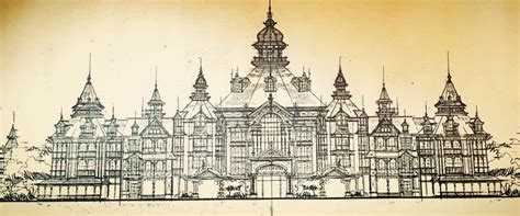 Sottos Original Conceptual Elevation For The Disneyland Hotel Paris