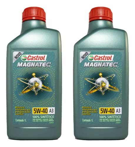 Kit 2 Óleo Motor Castrol Magnatec 5w40 Sintético Vw 502 505 Frete grátis