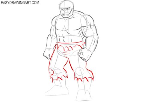 How to Draw Hulk - Easy Drawing Art