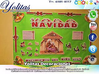 Yolitas Decoraciones Mural Tablero Escolar Sobre La Navidad