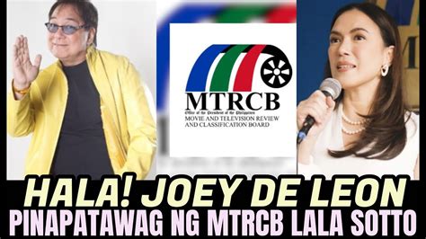 JOEY DE LEON SUSPENDIDO NG MTRCB DAHIL SA LUBID JOKE SA EAT YouTube