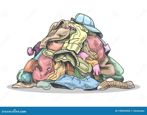 Pile Of Clothes Cartoon