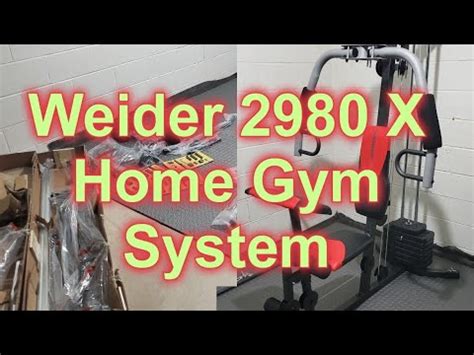 Weider 2980 X Home Gym System Dimensions