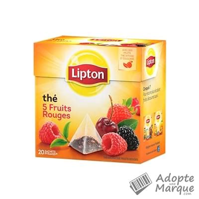 Lipton Th Noir Parfum Fruits Rouges La Bo Te De Sachets Pyramid