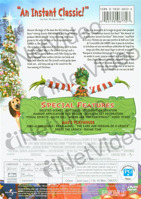 Dr Seuss How The Grinch Stole Christmas Widescreen Collector S