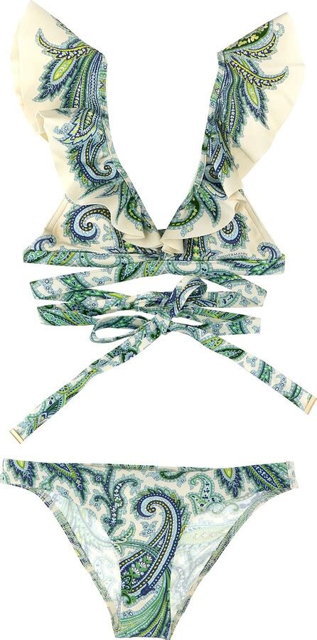 Zimmermann Ottie Ruffle Bikini ShopStyle Two Piece Swimsuits