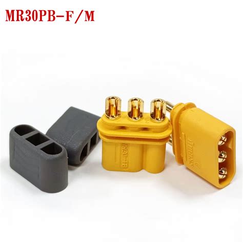 Pairs Amass Mr Pb Male Female Connector Plugs With Sheath For