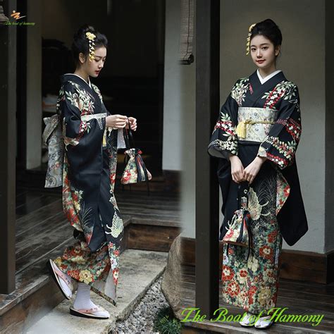 【God Girl】 Japanese Style Improved Kimono Women Formal Dress Traditional Dress Japanese Style ...