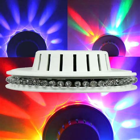 Leds Auto Rotating Control Stage Light Rgb Effect Party Disco Dj Ufo