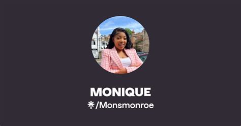 Monique Instagram Tiktok Linktree