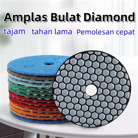 Jual Diamond Polishing Pad Inch Poles Marmer Granit Batu Amplas