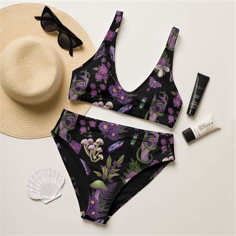 Witchy Mushroom Bikini Moth Bikini Moth And Mushroom Bikini Floral