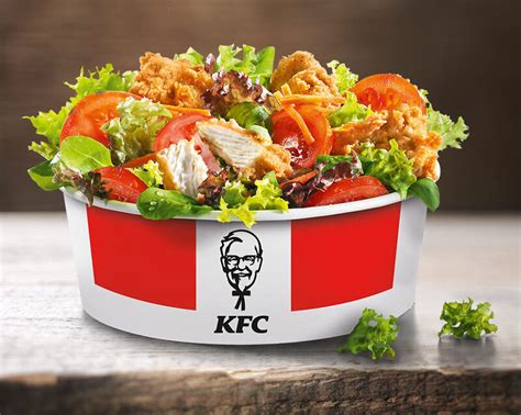 KFC Filet Bites Salad Produkte Start